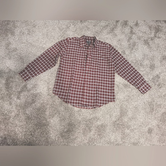 St. John's Bay cotton collared shirt long sleeves - Picture 3 of 7